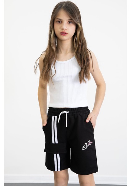Siyah Kız Çocuk Şort 20749 fiyatları
