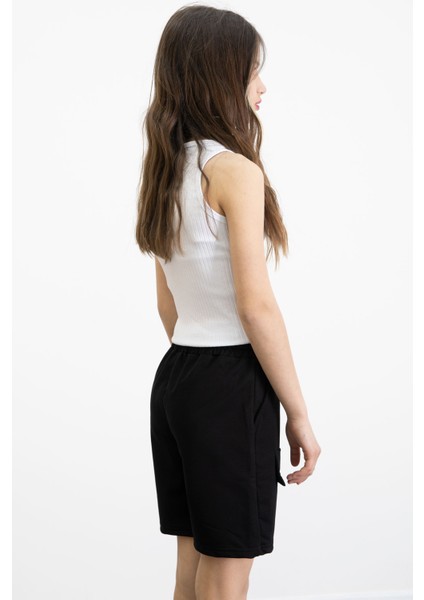 Siyah Kız Çocuk Şort 20749 modelleri