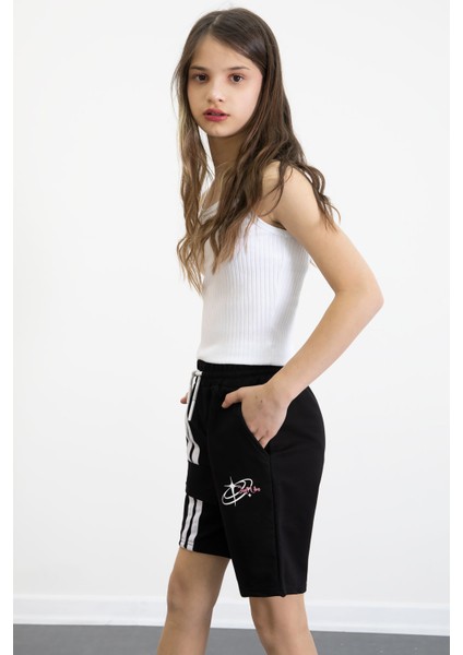 Siyah Kız Çocuk Şort 20749 fırsatları