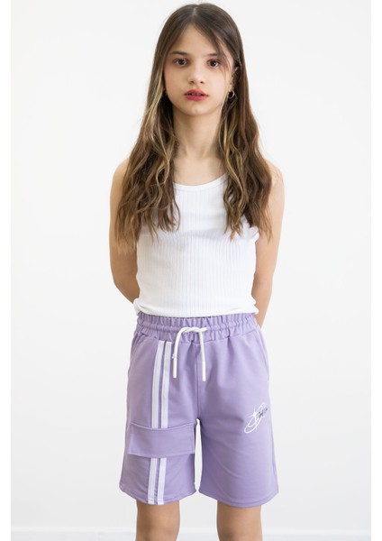 Lila Kız Çocuk Şort 20755 fırsatları