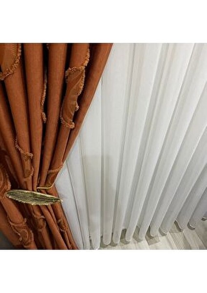 Taçsoft Bambu Ağır Gramajlı Şantuklu 1/3 Kat Sık Pileli Tül Perde Her Odaya Uygun Ütü Istemeyen fiyatları