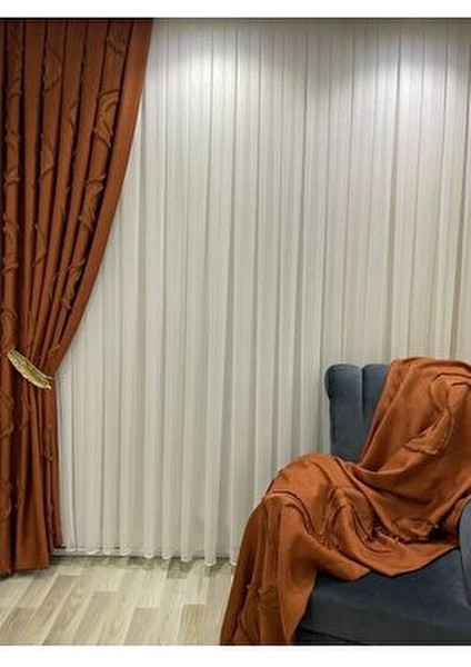 Taçsoft Bambu Ağır Gramajlı Şantuklu 1/3 Kat Sık Pileli Tül Perde Her Odaya Uygun Ütü Istemeyen modelleri