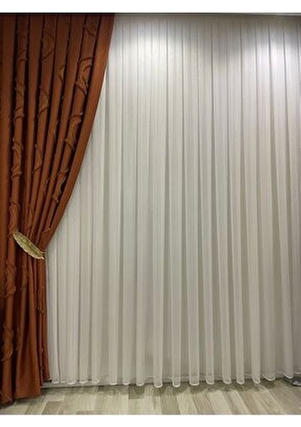 Taçsoft Bambu Ağır Gramajlı Şantuklu 1/3 Kat Sık Pileli Tül Perde Her Odaya Uygun Ütü Istemeyen fırsatları