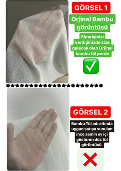 Taçsoft Bambu Ağır Gramajlı Şantuklu 1/3 Kat Sık Pileli Tül Perde Her Odaya Uygun Ütü Istemeyen indirimleri