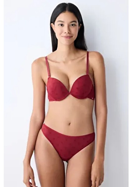 Super Push Up Essentials Sütyen Bordo