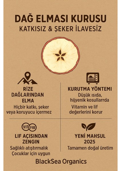 – Doğal Atıştırmalık | Dağ Elması Kurusu, Katkısız & Şeker Ilavesiz – 2025 Yeni Mahsül (100 G) fırsatları