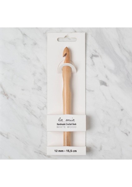Whitewood 12 mm 15.5 cm Ahşap Yün Tığ