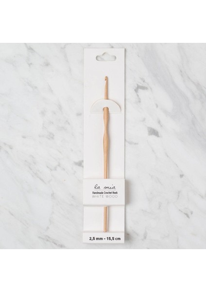Whitewood 2.5 mm 15.5 cm Ahşap Yün Tığ