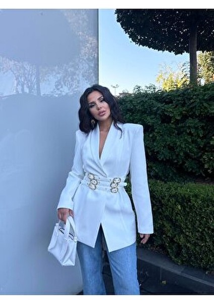 Kadın Kemer Detay Ceket