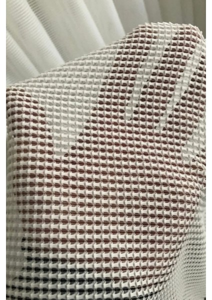 Lüx Makrame Tül, Sık Pile, Lüx, Modern, Oturma Odası, Kırık Beyaz