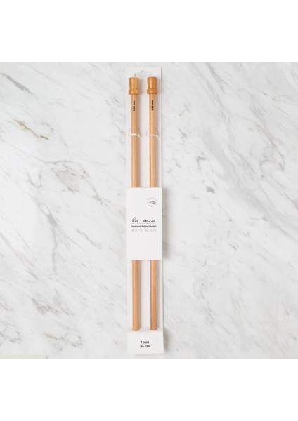 Whitewood 9 mm 36 cm Ahşap Örgü Şişi