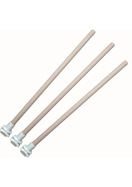 Çok Renkli Plastik Başlıklı 40 cm Gürgen Kafes Tüneği 4 Adet