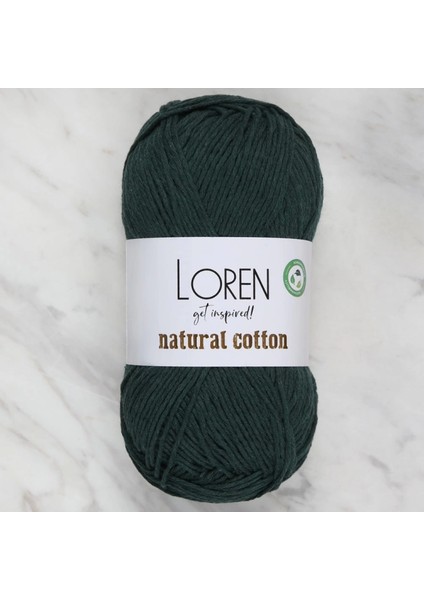 Natural Cotton Yeşil El Örgü İpi - R073