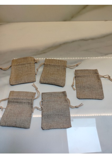 MDK Hasır Mini Takı Kesesi 5li Set 9cm x 7.5cm fiyatları