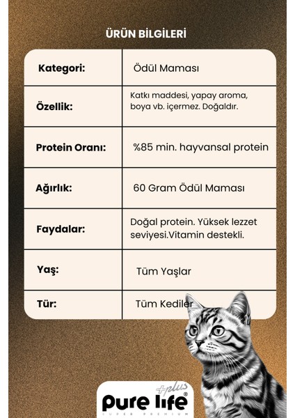 Purelife Plus Tavuk Etli Kedi Ödül Çubukları 15GR fiyatları