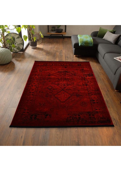 Afgan Türkmen Otantik Desenli Dokuma Salon ve Oturma Odası Halısı 4897HZS76