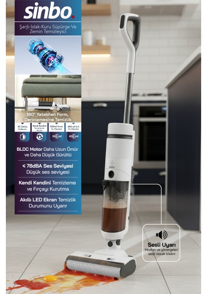 SFC-4103 Islak-Kuru Yüzey Temizleyici-Beyaz