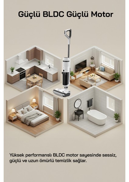 SFC-4103 Islak-Kuru Yüzey Temizleyici-Beyaz