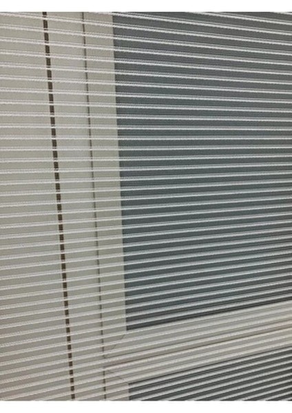 Çift Mekanizmalı Tül+Stor Perde Beyaz Renk ve Zincir Deseni ile Modern Tasarım modelleri