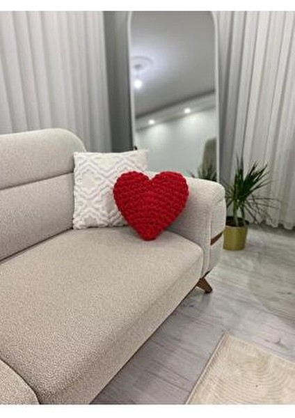Romantik Kalp Yastık - Sevgililer Günü Kırmızı Kalp Yastık-Hediye ve Dekorasyon Için Modern ve Zarif fiyatları