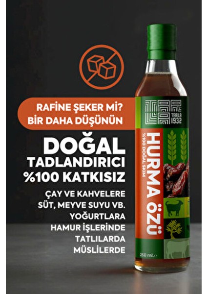 Hurma Özü | Soğuk Sıkım, Doğal & Katkısız | 250 ml