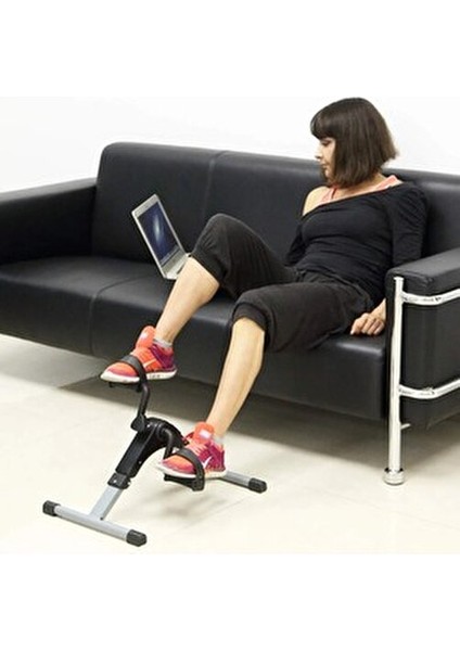 El Ayak Mini Kondüsyon Bisikleti Dijital Göstergeli Katlanabilir