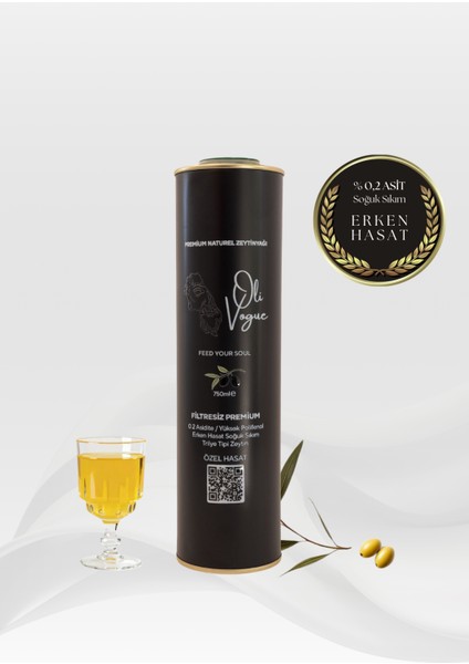 Roll Premium Erken Hasat Naturel Sızma Zeytinyağı (750 Ml)