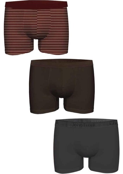 Üçlü Natural Modal Boxer Multicolor