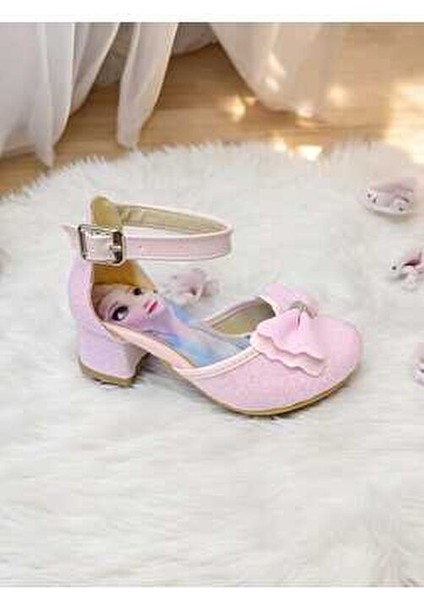 Kız Çocuk Elsa Prenses Minik Topuklu Abiye Ayakkabı fiyatları