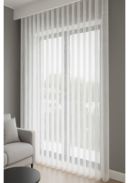 Lüx Makrame Tül, Sık Pile, Lüx, Modern, Oturma Odası, Kırık Beyaz modelleri