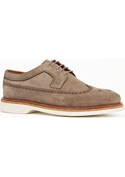 Hakiki Süet Deri Bej Oxford Erkek Ayakkabı Eva Taban - 4175 fiyatları