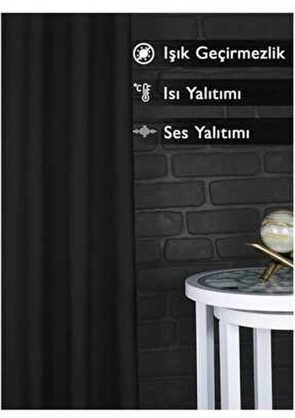 Blackout Işık Geçirmez Yüksek Kalite Fon Perde Siyah Pilesiz Ekstraforlu Karartma Güneşlik Perde indirimleri