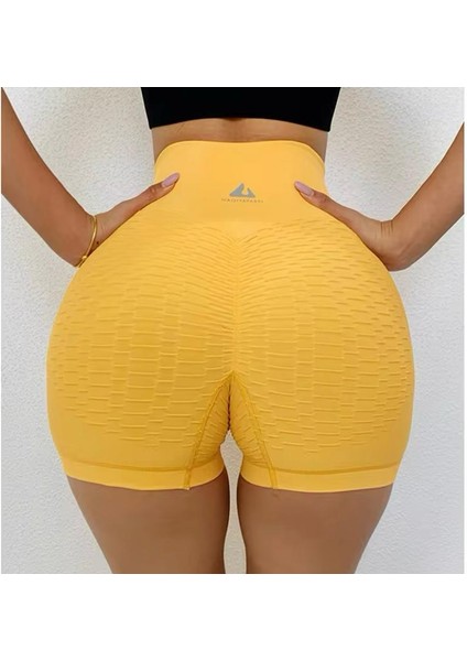 Spor Giyim Fitness Yoga Şortu Yüksek Bel Toparlayıcı Dikişsiz Elastik Anti-Selülit Jogger Tayt fiyatları