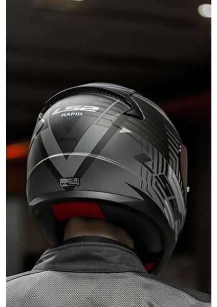 Rapıd Mat Siyah Tam Yüz Kask Bluetooth Özellikli Polikarbonat Malzeme ile 1250 gr