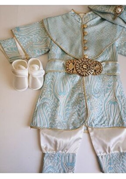 ( Patikli ) 0 6 Ay ve 1 Yaş Sünnet Mevlüt Kıyafeti , Sünnetlik Mevlütlük Şehzade Bebek Hediyelik