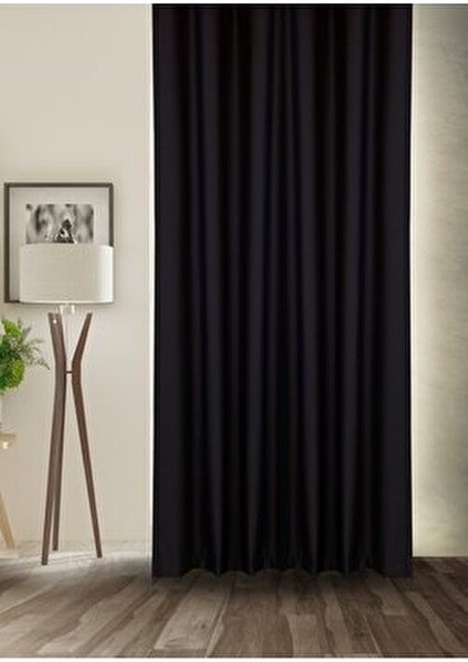 Blackout Işık Geçirmez Fon Perde Pilesiz Ekstraforlu Yüksek Kaliteli Karartma Güneşlik (SİYAH)
