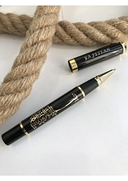 Besmele Yazılı Tükenmez Kalem 1 Adet Siyah Renk Modern Tasarım fiyatları