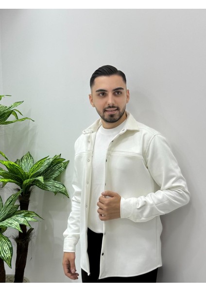 Erkek Yeni Sezon Süet Çıt Çıtlı Ceket Gömlek