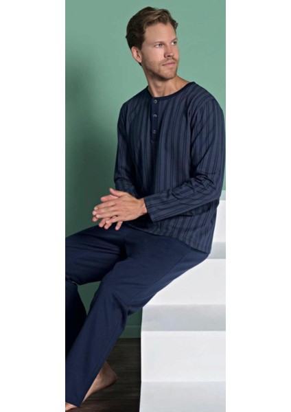 Erkek %100 Pamuk Süprem Mevsimlik Uzun Kollu Pijama Takımı 1949 fiyatları
