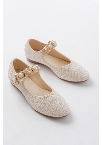 İNF-6363 Bej Havlu Desenli Baret Tokalı Günlük Bayan Ayakkabı modelleri