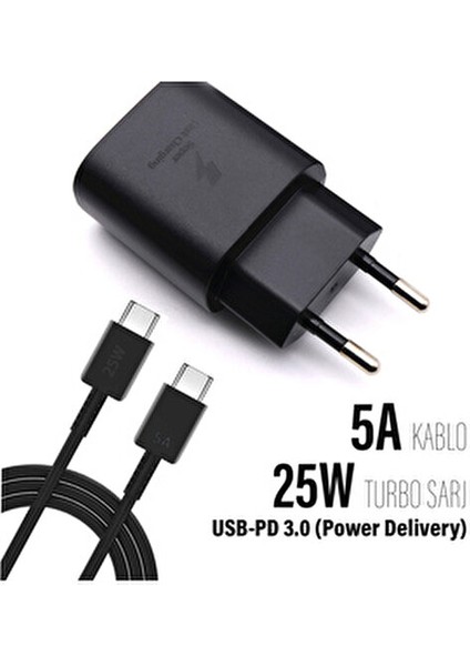 Samsung Galaxy A26 Uyumlu Şarj Aleti ve Kablosu 25W Hızlı Şarj Type-C fırsatları