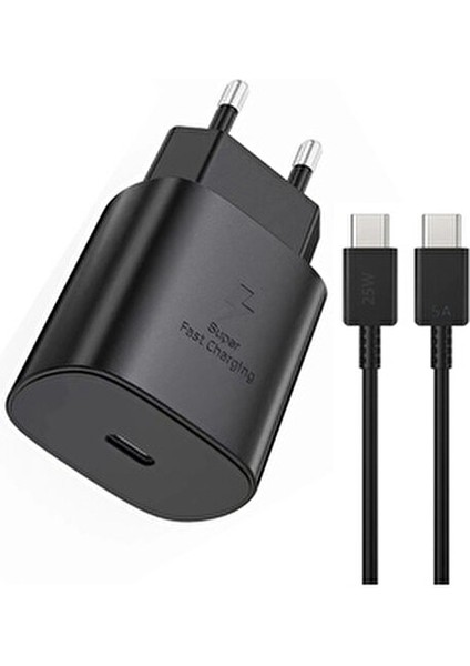 Samsung Galaxy A26 Uyumlu Şarj Aleti ve Kablosu 25W Hızlı Şarj Type-C indirimleri