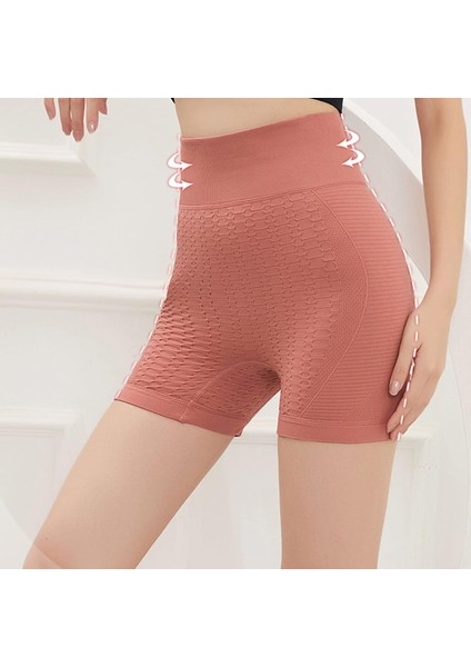 Spor Giyim Fitness Yoga Şortu Yüksek Bel Toparlayıcı Dikişsiz Elastik Anti-Selülit Jogger Tayt