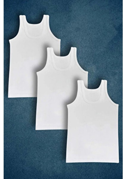 Erkek Çocuk Kaliteli Ribana Atlet %100 Pamuk 3 Lü Paket fiyatları