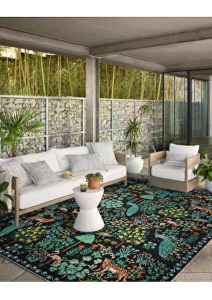 Floral Mira Füme Pastel Çok Renkli Botanik Tema Dokuma Taban Halı Mira 1319 modelleri