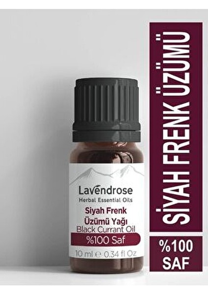 Siyah Frenk Üzümü Çekirdeği Yağı 10 ml %100 Doğal Omega 6 Yağı