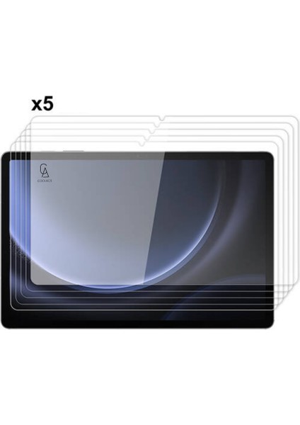 Samsung Galaxy Tab S10 Lite SM-X400 Uyumlu Temperli Kırılmaz Cam Ekran Koruyucu 5 Adet