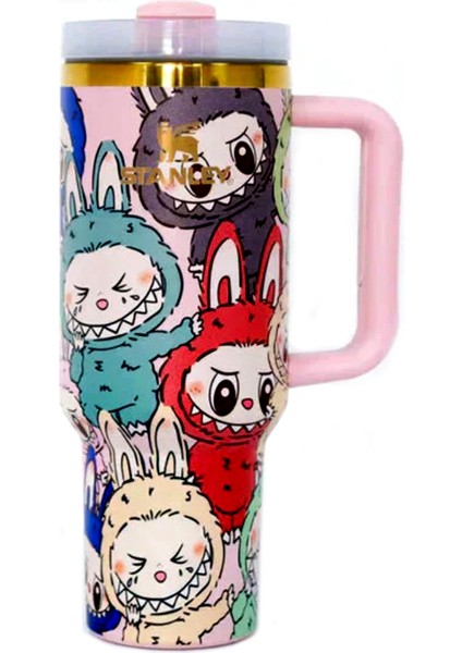 Labubu H2.0 Flow State 40 Oz Tumbler Stainless Steel Termos Paslanmaz Çelik Yalıtım