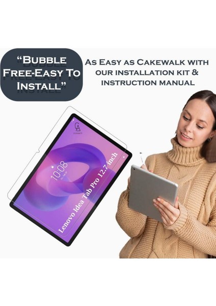 Lenovo Idea Tab Pro TB373FU (ZAE40060TR) Uyumlu Temperli Kırılmaz Cam Ekran Koruyucu 5 Adet indirimleri
