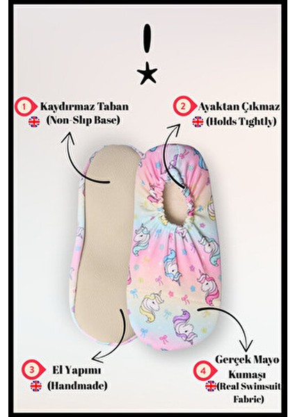 Unisex Bebek Çocuk Kaydırmaz Taban Deniz Ayakkabısı Havuz Patiği fiyatları